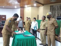 Sertijab Sekwan di Lingkungan DPR Mimika