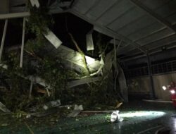 Gedung Olahraga Milik PTFI, Tertimpa Pohon Lima Anak korban Luka.