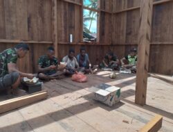 KEBERSAMAAN SATGAS TMMD REG-114| JAMUAN KASIH BERSAMA WARGA KAMPUNG ATAPO