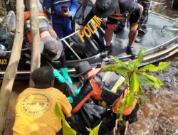 Perahu Ketinting Terbalik di Muara Ayip, 1 Orang Meninggal dan 2 Orang Masih Dalam Pencarian Tim SAR Gabungan