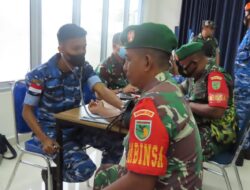 JELANG PERINGATAN HUT TNI KE 77 TAHUN 2022, KODIM 1710/MIMIKA BERSAMA SATUAN TNI SE-GARNISUN TIMIKA GELAR BHAKTI SOSIAL DONOR DARAH