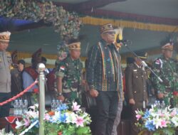 BERSINERGI MEMBANGUN KAB. MIMIKA, DANDIM 1710/MIMIKA HADIRI UPACARA HARI JADINYA KE 26 TAHUN 2022.