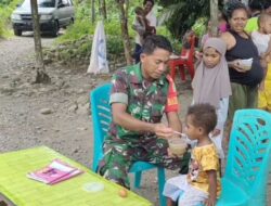 Cegah Stunting, Koramil 1710-02/Timika Laksanakan Pendampingan dan Pemberian Makanan Bergizi