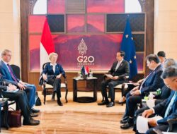 Presiden Jokowi Lakukan Pertemuan Bilateral dengan Presiden Komisi Eropa