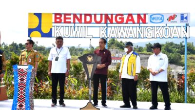 Presiden Jokowi Resmikan Bendungan Kuwil Kawangkoan di Kabupaten Minahasa Utara