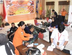 Sambut Hut Basarnas Ke-51, SAR Timika Selenggarakan Donor Darah