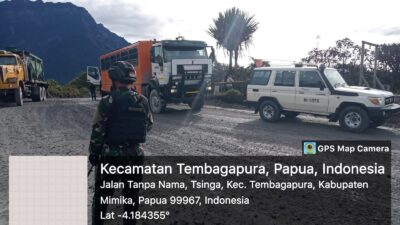 Satgas Yonif R 631/Atg laksanakan Pengamanan RPU di wilayah PT.FI