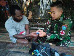 Tim Medis Pos Tsinga Berikan Pelayanan Kesehatan Masyarakat Beanegom