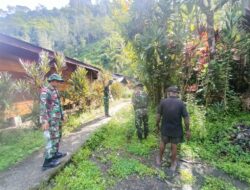 Satgas Yonif R 631/Atg Laksanakan Karya Bhakti Bersama Masyarakat