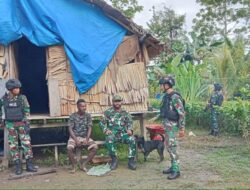 Satgas Yonif R 631/Atg Laksanakan Komunikasi, Sosial dengan Tokoh Masyarakat.