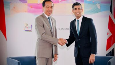 Bertemu PM Inggris, Jokowi Bahas Bahas Proyek Energi Surya.