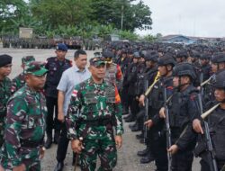 1000 Personil TNI POLRI Disiagakan Jelang Kedatangan Wapres RI.