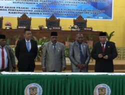 Rapat Paripurna III Masa Sidang II LKPJ Bupati Mimika Tahun 2022.