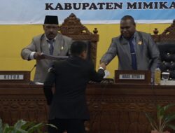 Rapat Paripurna I Masa Sidang II, LKPJ (PP- APBD) Bupati Mimika Tahun 2022.
