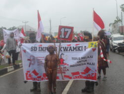 Ribuan Pelajar Ramaikan Karnaval Jelang HUT Republik Indonesia Ke-78.