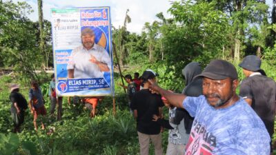 Elias Mirip Gelar Syukuran, Sebelum Pemasangan APK Caleg.