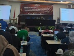 Divisi Data KPU Mimika Lakukan Bimtek Aplikasi Pemuktahiran Data Kepada Petugas PPS