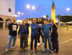 Delegasi wartawan Indonesia di kota tua Kasablanka, Maroko