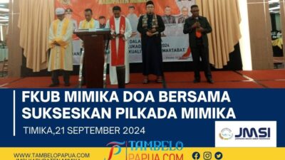 PARADE FOTO Doa Bersama FKUB Mimika Sukses Pilkada Tahun 2024