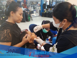 Puskesmas Pasar Sentral Pelayanan PIN POLIO Di Diana Mall,Warga Antusias