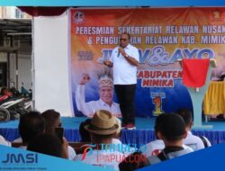 JWW-AYO Resmikan Sekretariat Nusantara Dan Pengukuhan Relawan Di Timika