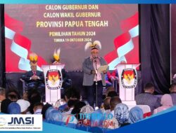 Debat pertama Pasangan Calon Gubernur dan Wakil Gubernur Provinsi Papua Tengah Berjalan Baik