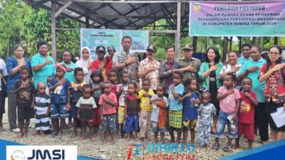 Dinas Kesehatan Mimika Lakukan Kunjungan Dan Penilaian Posyandu Di Distrik Wania