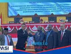 DPRD Mimika Tetapkan  APBD-Perubahan TA. 2024 Sebesar Rp 7.293 Triliun