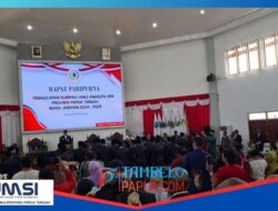 Maximus Takimai dan Diben Elabi diangkat Sebagai Ketua dan Wakil Ketua Sementara DPRD Papua Tengah