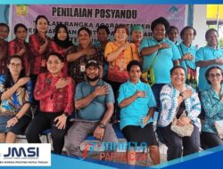 Tim Penilai Partisipasi Masyarakat Mengunjungi Dua Posyandu Distrik Kwamki Narama