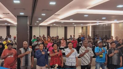 KPU Mimika Kembali Lakukan Sosialisasi Penguatan Badan Adhoc PPS 18 Distrik Se-Mimika