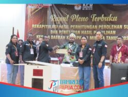 Distrik Mimika Timur JOEL Unggul dengan Suara Ketat, Wandik-Giyai juga Unggul Tipis Atas MeGe