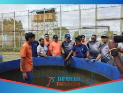 Lapas Timika Panen Ikan Lele Dukung Program Ketahanan Pangan