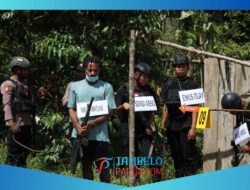 Satgas Damai Cartenz Gelar Rekonstruksi Kasus Penembakan Anggota Brimob Di Yalimo