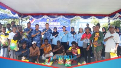 Jelang HUT Ke-79 TNI AU, Lanud Yohanis Kapiyau Timika Gelar Bazar Murah Spesial Untuk Masyarakat