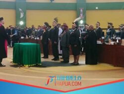 Paripurna Sumpah Janji Pimpinan DPRK Mimika Definitif Periode 2024-2029