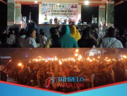 Pawai Obor Dan Ibadah Fajar Paskah, Bupati Mimika: “Makna Yesus Bangkit Mengalahkan Dosa Dan Maut”