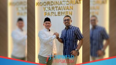 Ketua JMSI Papua Tengah Audiensi dengan Ketua Pers Room DPR RI