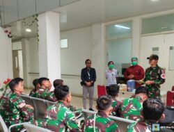 Satgas Pam Obvitnas PT Freeport Indonesia Yonif 611/Awang Long Menjalani Pemeriksaan Kesehatan
