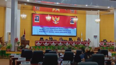 Rapat Paripurna III Masa Sidang III DPRK Mimika Tentang Jawaban Pemerintah Atas Pandangan Fraksi-Fraksi