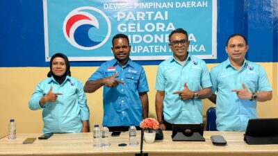DPW Partai Gelora Papua Tengah Kukuhkan 8 DPD, Siap Maksimalkan Mesin Partai Menuju Pemilu 2029