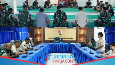 Jelang HUT Ke-80 RI, Lanud Yohanis Kapiyau Panjatkan Doa Bersama Demi Kelancaran Demo Udara