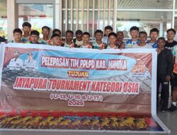 Pemkab Mimika Melepas Tim PPLPD Mengikuti Turnamen di Jayapura