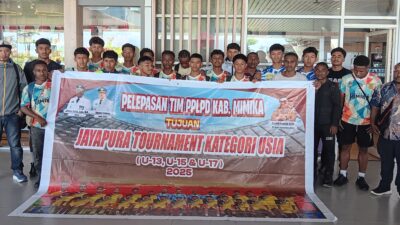 Pemkab Mimika Melepas Tim PPLPD Mengikuti Turnamen di Jayapura