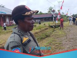 Kawal HUT RI ke-80 di Distrik Agimuga, Yakoba Mamukang “Saya Senang Kembali ke Kampung”