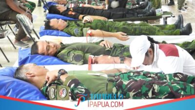 Kogabwilhan III Gelar Bakti Sosial Donor Darah, Dalam Rangka HUT RI Ke-80 & HUT Ke-6 Koganwilhan III