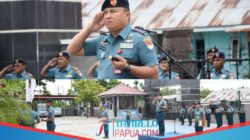 Peringati Sumpah Pemuda: Lanal Timika Gelar Upacara “Wujudkan Indonesia Lebih Maju”