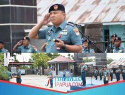 Peringati Sumpah Pemuda: Lanal Timika Gelar Upacara “Wujudkan Indonesia Lebih Maju”