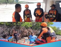 Perahu Fiber Angkut 16 Orang Jatuh Mesin di Muara Poumako Timika, Penumpang Selamat
