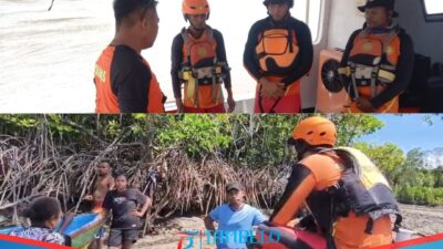 Perahu Fiber Angkut 16 Orang Jatuh Mesin di Muara Poumako Timika, Penumpang Selamat